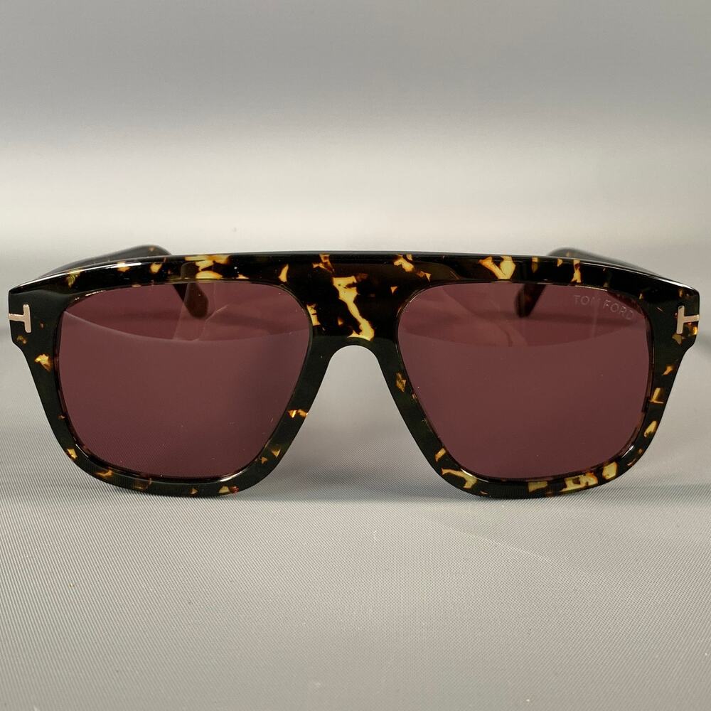 TOM FORD Brown Tortoiseshell Acetate Sunglasses